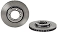 09.8071.11 Front, Driver or Passenger Side Brake Disc, Coated, Plain Surface, Vented, 6 Lugs, 276 mm, PRIME Series