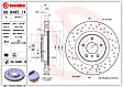 2004 Infiniti G35 - Front, Driver or Passenger Side Brake Disc, Coated, Cross-Drilled, Vented, 5 Lugs, 324 mm, With Brembo Brakes, 3.5L 6Cyl, Xtra Series