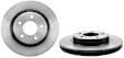 09.8818.81 Front, Driver or Passenger Side Brake Disc, Coated, Plain Surface, Vented, 5 Lugs, 297 mm, PRIME Series