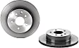 09.8969.21 Rear, Driver or Passenger Side Brake Disc, Plain Surface, Vented, 5 Lugs, 292 mm, Premium UV Coated Series