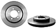 09.8972.11 Front, Driver or Passenger Side Brake Disc, Coated, Plain Surface, Vented, 5 Lugs, 306 mm, PRIME Series