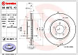 09.8972.11 Front, Driver or Passenger Side Brake Disc, Coated, Plain Surface, Vented, 5 Lugs, 306 mm, PRIME Series