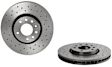 09.9162.1X Front, Driver or Passenger Side Brake Disc, Coated, Cross-Drilled, Vented, 5 Lugs, 302 mm, Xtra Series