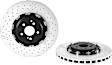 2021 Mercedes Benz AMG GT C - Front, Driver or Passenger Side Brake Disc, Coated, Cross-drilled and Slotted, Vented, 5 Lugs, 390 mm, 4.0L 8Cyl, PRIME UV Coated Series