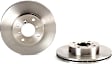 09.9350.10 Front, Driver or Passenger Side Brake Disc, UV Coated, Plain Surface, Vented, 4 Lugs, 246 mm, PRIME Series