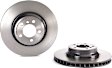 09.9355.11 Front, Driver or Passenger Side Brake Disc, Coated, Plain Surface, Vented, 5 Lugs, 348 mm, Premium UV Coated Series
