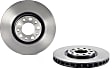 09.9363.21 Front, Driver or Passenger Side Brake Disc, Coated, Plain Surface, Vented, 5 Lugs, 305 mm, PRIME Series
