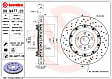 09.9477.23 Front Brake Disc, Cross-Drilled, Vented, 5 Lugs, 365 mm, 4.2L, 8Cyl, Premium UV Coated Series