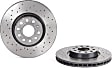 09.9772.1X Front, Driver or Passenger Side Brake Disc, Cross-Drilled, Vented, 5 Lugs, 312 mm,, Xtra Series