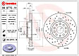 09.9772.1X Front, Driver or Passenger Side Brake Disc, Cross-Drilled, Vented, 5 Lugs, 312 mm,, Xtra Series