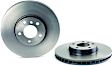 09.9923.11 Front, Driver or Passenger Side Brake Disc, Plain Surface, Vented, 5 Lugs, 332 mm, Premium UV Coated Series