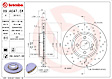 09.A047.3X Front, Driver or Passenger Side Brake Disc, Coated, Cross-Drilled, Vented, 4 Lugs, 294 mm, 1.6L, 4Cyl, Xtra Series
