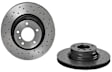 09.A259.1X Front, Driver or Passenger Side Brake Disc, Coated, Cross-Drilled, Vented, 5 Lugs, 330 mm, Xtra Series