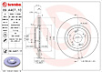 09.A407.11 Front Brake Disc, Plain Surface, Vented, 5 Lugs, 300 mm, Premium UV Coated Series