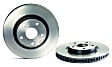 09.A417.11 Front, Driver or Passenger Side Brake Disc, Coated, Plain Surface, Vented, 5 Lugs, 296 mm, PRIME Series