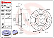 09.A417.1X Front, Driver or Passenger Side Brake Disc, Coated, Cross-Drilled, Vented, 5 Lugs, 296 mm, Xtra Series