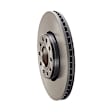 09.A428.11 Front, Driver or Passenger Side Brake Disc, Coated, Plain Surface, Vented, 5 Lugs, 288 mm, PRIME Series