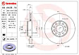 09.A428.11 Front, Driver or Passenger Side Brake Disc, Coated, Plain Surface, Vented, 5 Lugs, 288 mm, PRIME Series