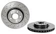 2016 Mercedes Benz E350 - Front, Driver or Passenger Side Brake Disc, Coated, Cross-Drilled, Vented, 5 Lugs, 322 mm, with Sport Package, PRIME Series