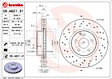 2016 Mercedes Benz E350 - Front, Driver or Passenger Side Brake Disc, Coated, Cross-Drilled, Vented, 5 Lugs, 322 mm, with Sport Package, PRIME Series