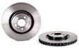 2017 Mercedes Benz GLS450 - Front, Driver or Passenger Side Brake Disc, Coated, Plain Surface, Vented, 5 Lugs, 350 mm, PRIME Series