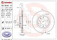 09.B042.11 Front Brake Disc, Plain Surface, Vented, 5 Lugs, 290 mm, 2.0L, 4Cyl, Premium UV Coated Series