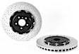 2019 Nissan GT-R - Front, Driver or Passenger Side Brake Disc, Coated, Cross-Drilled, Vented, 5 Lugs, 390 mm, PRIME UV Coated Series