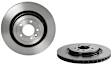 09.B504.11 Rear, Driver or Passenger Side Brake Disc, Plain Surface, Vented, 5 Lugs, 365 mm, Premium UV Coated Series
