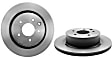 2009 Nissan 350Z - Rear Brake Disc, Plain Surface, Vented, 5 Lugs, 308 mm, 3.5L 6Cyl, Premium UV Coated Series