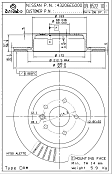 2009 Nissan 350Z - Rear Brake Disc, Plain Surface, Vented, 5 Lugs, 308 mm, 3.5L 6Cyl, Premium UV Coated Series