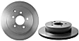 09.B531.11 Rear Brake Disc, Plain Surface, Vented, 5 Lugs, 307 mm, Premium UV Coated Series