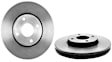 09.B588.11 Front, Driver or Passenger Side Brake Disc, Coated, Plain Surface, Vented, 4 Lugs, 278 mm, PRIME Series