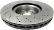 09.B746.61 Front, Driver or Passenger Side Brake Disc, Coated, Cross-Drilled, Vented, 5 Lugs, 344 mm, PRIME Series
