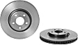 2015 Audi A4 - Front, Driver or Passenger Side Brake Disc, Coated, Plain Surface, Vented, 5 Lugs, 320 mm, With 320 (mm) x 30 (mm) Brakes, 2.0L 4Cyl, PRIME Series