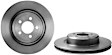 2018 Dodge Charger - Rear, Driver or Passenger Side Brake Disc, UV Coated, Plain Surface, Vented, 5 Lugs, 350 mm, PRIME Series