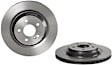 09.C134.11 Rear, Driver or Passenger Side Brake Disc, Coated, Plain Surface, Vented, 5 Lugs, 315 mm, PRIME Series