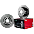 2008 Lincoln MKX - Front, Driver or Passenger Side Brake Disc, Coated, Plain Surface, Vented, 5 Lugs, 296 mm, With 16 (in) Wheels; Without Hub, 3.5L 6Cyl, PRIME Series