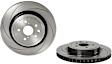 2018 Lexus RC F - Rear, Driver Side Brake Disc, Coated, Slotted, Vented, 5 Lugs, 345 mm, 5.0L 8Cyl, PRIME Series