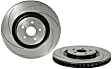 2021 Lexus RC F - Front, Driver Side Brake Disc, Coated, Slotted, Vented, 5 Lugs, 380 mm, 5.0L 8Cyl, PRIME Series