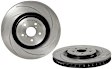 2018 Lexus RC F - Front, Passenger Side Brake Disc, Slotted, Vented, 5 Lugs, 380 mm, 5.0L 8Cyl, Premium UV Coated Series