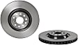 09.C306.11 Brake Disc, Coated, Plain Surface, Vented, 5 Lugs, 340 mm, PRIME Series