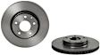 09.C652.11 Front, Driver or Passenger Side Brake Disc, Coated, Plain Surface, Vented, 5 Lugs, 295 mm, PRIME Series