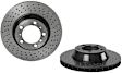 09.C878.11 Rear, Driver or Passenger Side Brake Disc, Coated, Cross-Drilled, Vented, 5 Lugs, 330 mm, PRIME Series