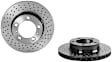 09.C879.11 Front, Driver or Passenger Side Brake Disc, Coated, Cross-Drilled, Vented, 5 Lugs, 298 mm, PRIME Series