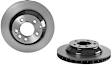 09.C884.11 Rear, Driver or Passenger Side Brake Disc, Plain Surface, Vented, 5 Lugs, 330 mm, Premium UV Coated Series