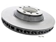 09.C986.21 Front, Passenger Side Brake Disc, Coated, Plain Surface, Vented, 5 Lugs, 350 mm, PRIME Series
