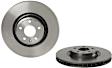 2022 Audi A4 Quattro - Front, Driver or Passenger Side Brake Disc, Coated, Plain Surface, Vented, 5 Lugs, 338 mm, enginedesignationname: DPAA, 2.0L 4Cyl, PRIME Series