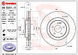 2000 Mercedes Benz SL500 - Front, Driver or Passenger Side Brake Disc, Coated, Plain Surface, Vented, 5 Lugs, 334 mm, Except Silver Arrow Edition, PRIME Series