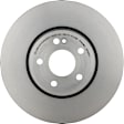 09.D985.11 Front, Driver or Passenger Side Brake Disc, Coated, Plain Surface, Vented, 5 Lugs, 318 mm, 2.0L, 4Cyl, PRIME Series