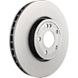 09.D985.11 Front, Driver or Passenger Side Brake Disc, Coated, Plain Surface, Vented, 5 Lugs, 318 mm, 2.0L, 4Cyl, PRIME Series